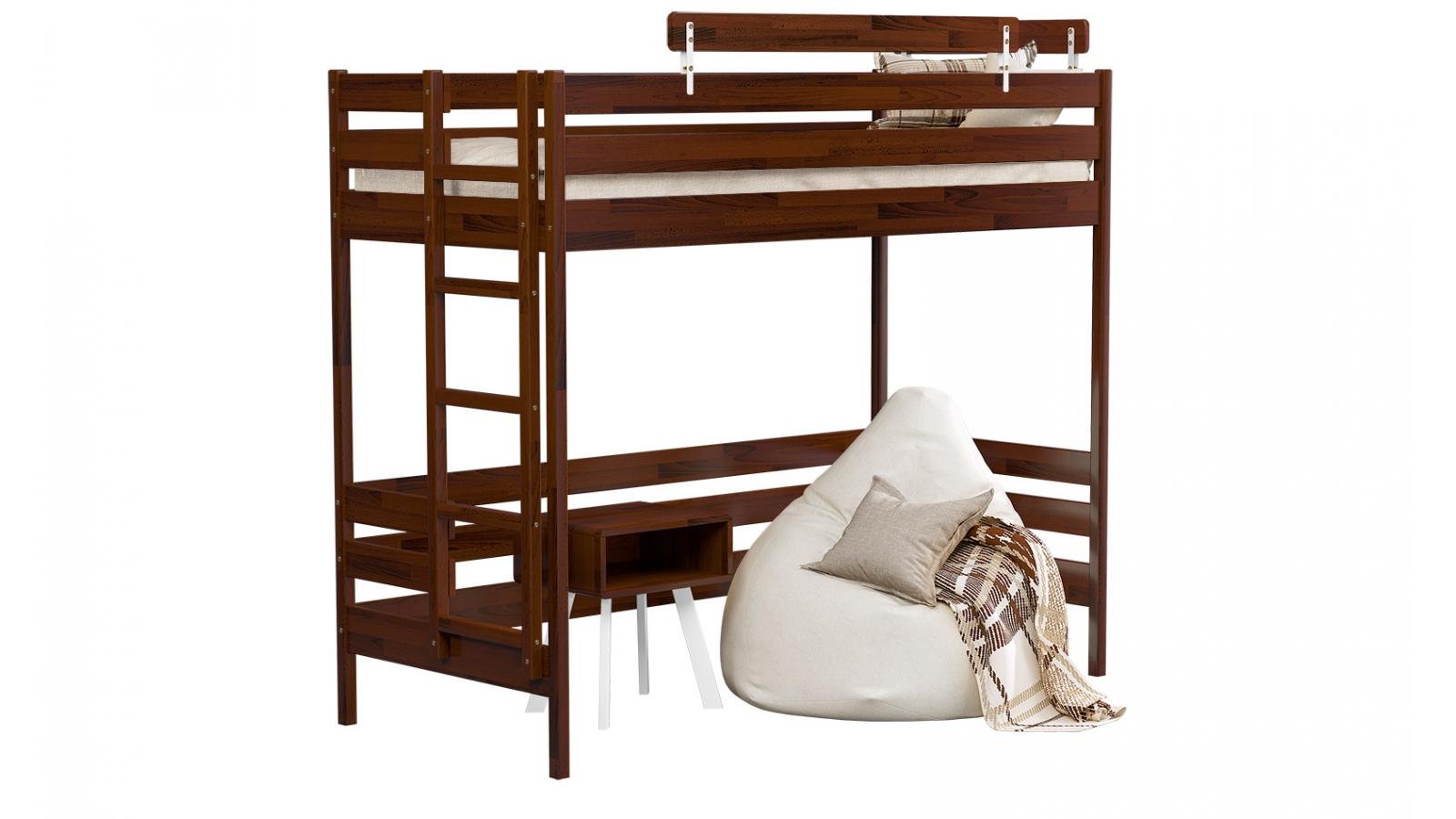 Кровать-чердак Лаос 90х200 см Каштан