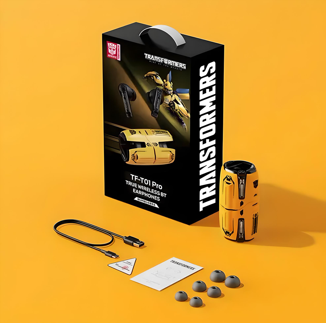 Навушники вакуумні Hasbro Transformers TF-T01 BumbleBee з ігровим режимом Yellow (2307835907) - фото 4