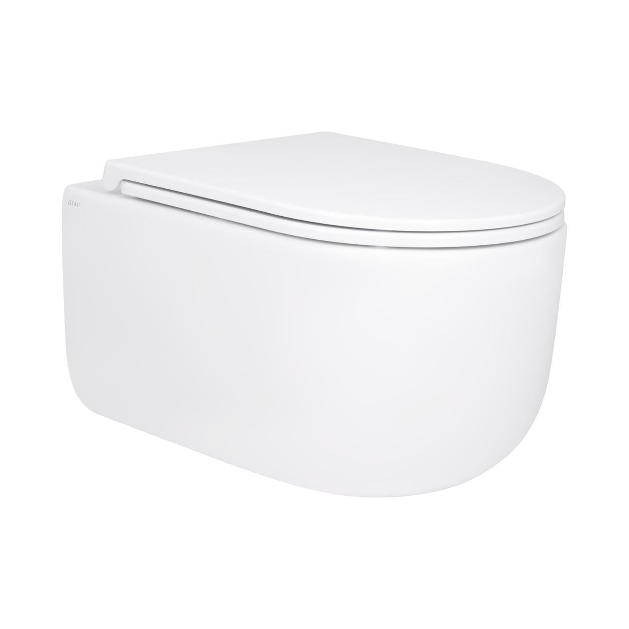 Унитаз подвесной Qtap Taurus безобедочный с сиденьем Soft-close (QT2433084EUQW) Унитаз подвесной Qtap Taurus безобедочный с сиденьем Soft-close (QT2433084EUQW)