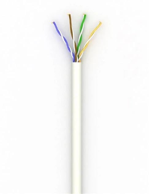 Кабель мережевий Одескабель КПВ-ВП 4x2x0.49 U/UTP Cat5e 305 м внутрішній White (32709508)