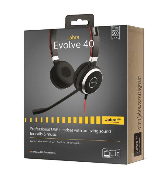 Навушники Jabra Evolve 40 MS Stereo (6399-823-109) - фото 8