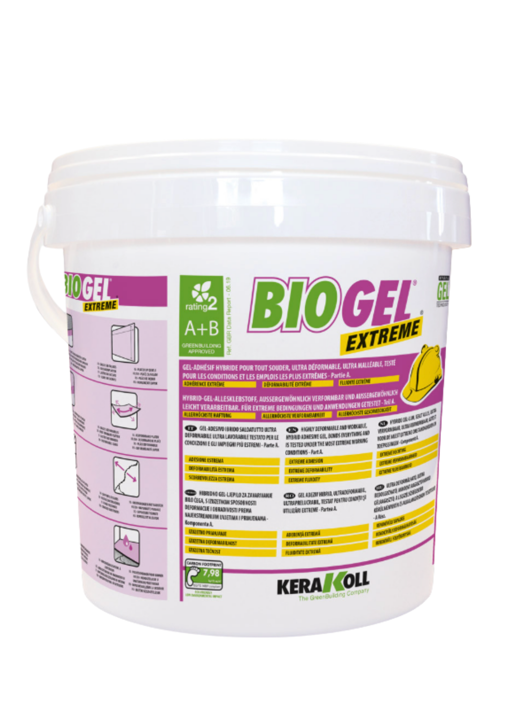 Клей гелевий Kerakoll Biogel Extreme A+B двокомпонентний гібридний 10 кг (13652)