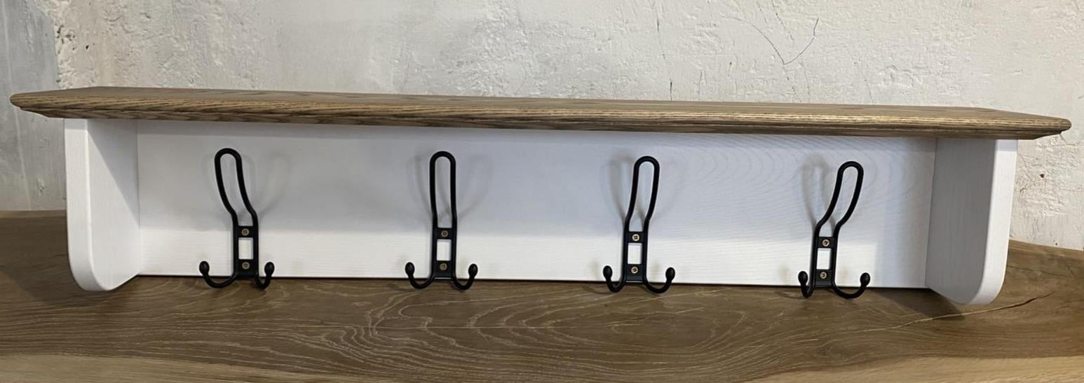 Вешалка для одежды Прованс 80х18х14 см из массива ясеня (3107п1)