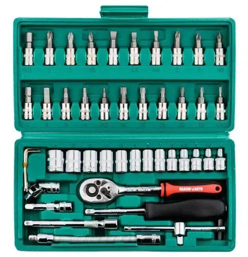 Набір торцевих ключів/головок/біт 46 ел. (28546455) - фото 3 Набір торцевих ключів/головок/біт 46 ел. (28546455) - фото 3