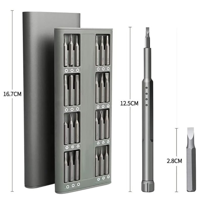 Набір викруток 6801 48в1 з ручкою металевий футляр (tf6801) - фото 8 Набір викруток 6801 48в1 з ручкою металевий футляр (tf6801) - фото 8