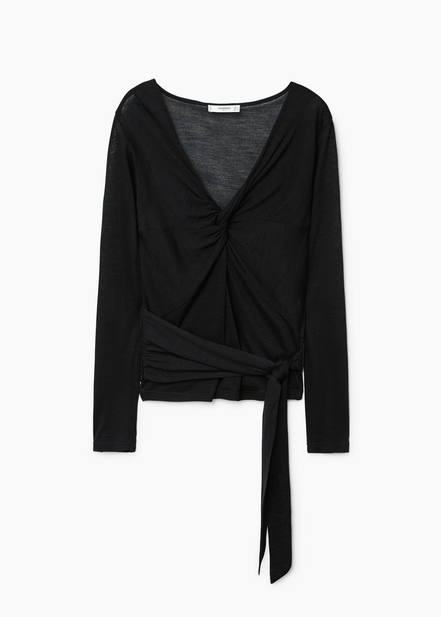 Блузка Mango S Черный (2000000833941) - фото 5 Блузка Mango S Черный (2000000833941) - фото 5