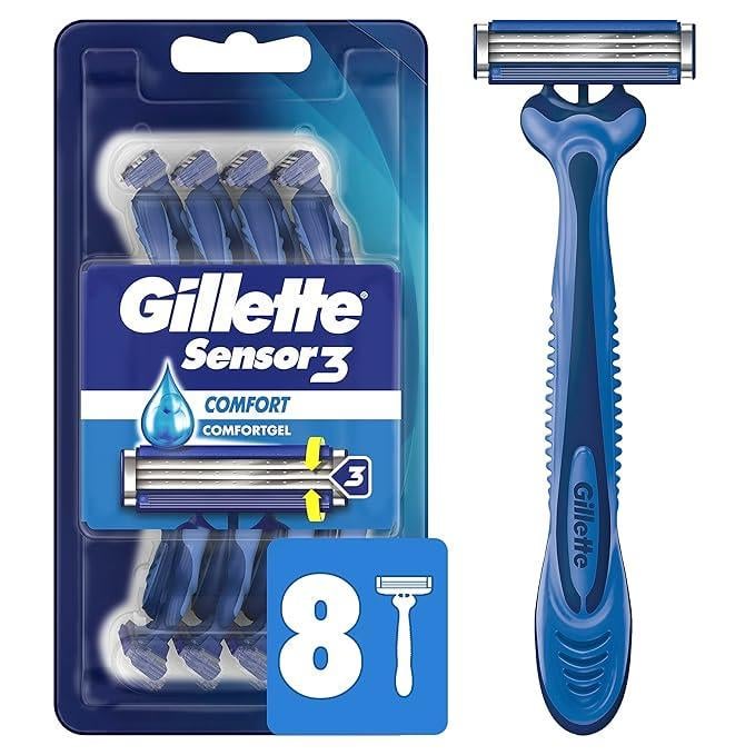Станки одноразові для гоління Gillette Sensor3 Comfort 8 шт.