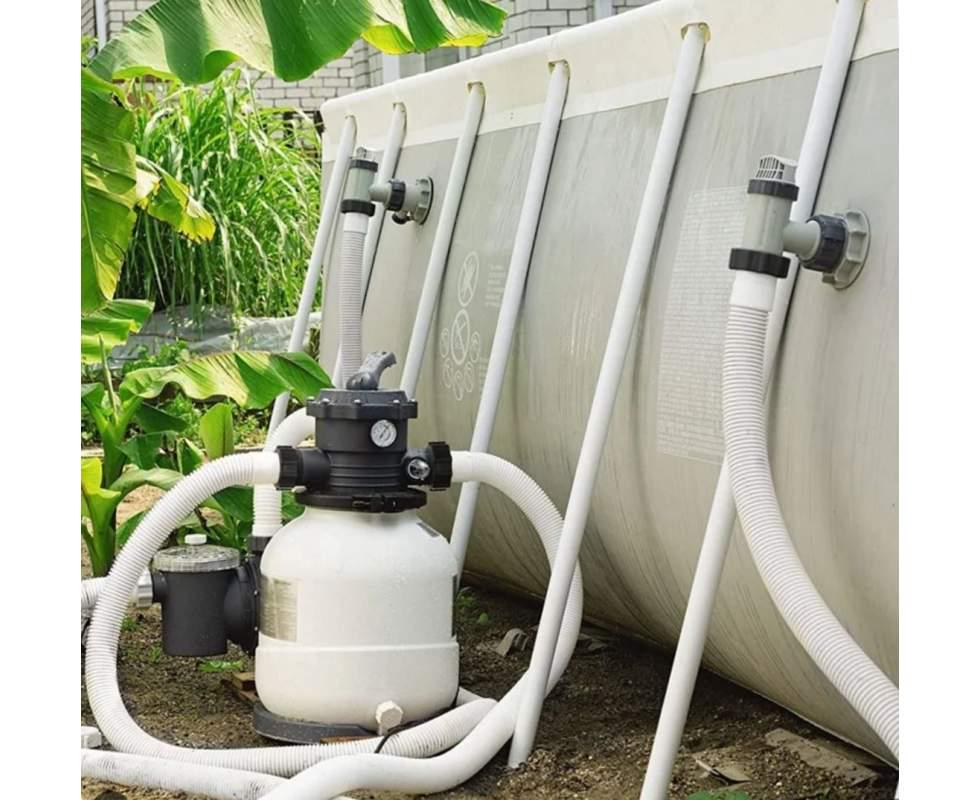 Шланг гофрований з гайками 3 м Білий (132-9-11010) - фото 3