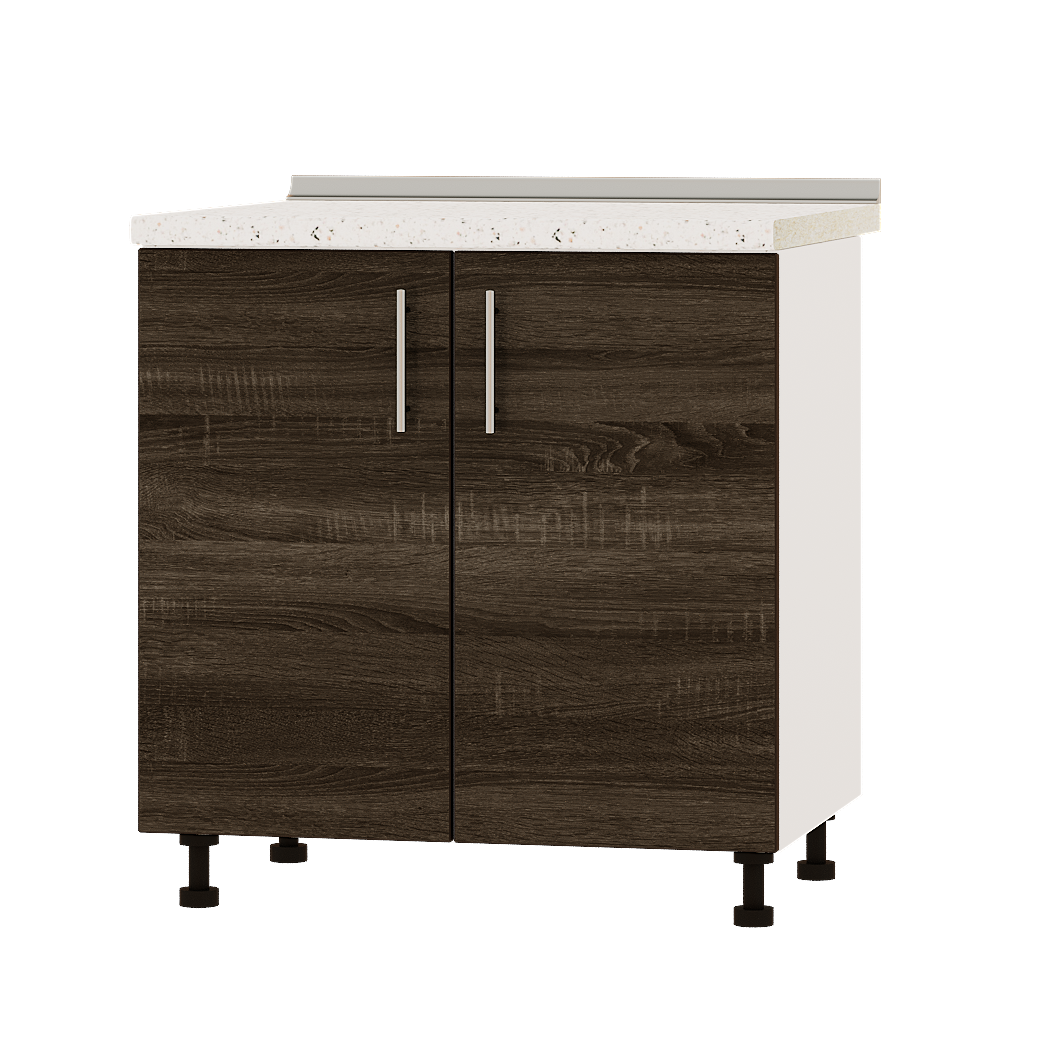 Шафа нижня Еверест Оптіма модуль Низ Н82-800 80х47х85 см Дуб Сонома Трюфель/Білий (01613)