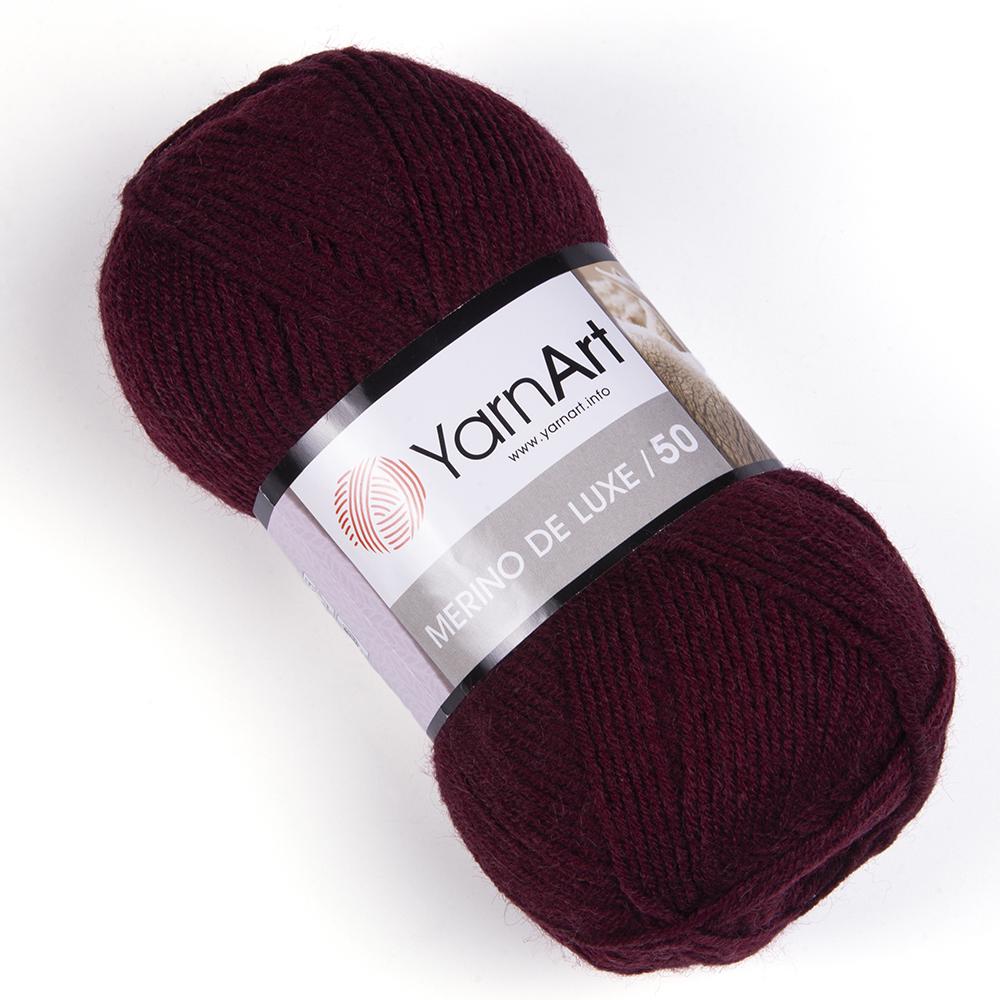 Пряжа YarnArt Merino De Luxe 577 Вишня (6069)