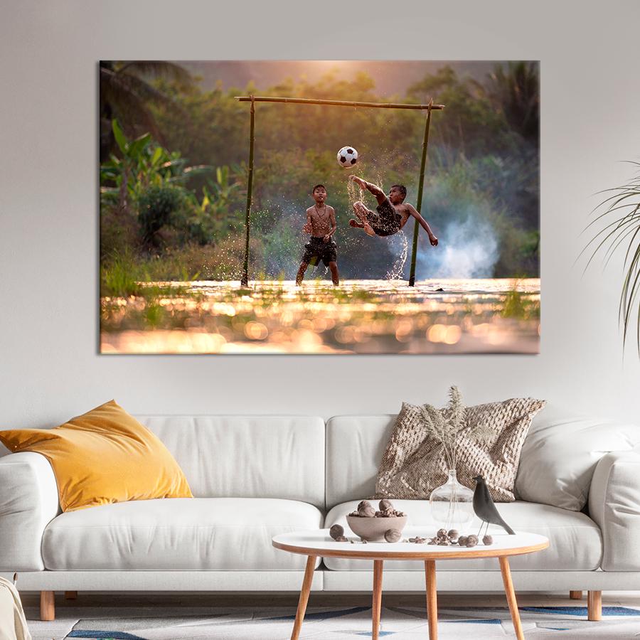 Картина спорт Дети футболисты 51x34 см (A1267-1)
