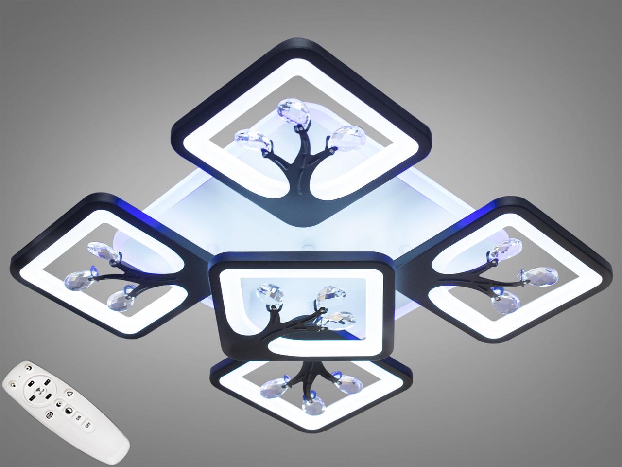 Люстра с димером LED S8157/4+1BK 3col dim (2437601727)