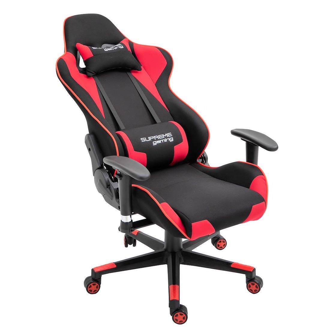 Компьютерное кресло из ткани PlayMaker Supreme Gaming 94557 Черно-красный (10692782) - фото 3