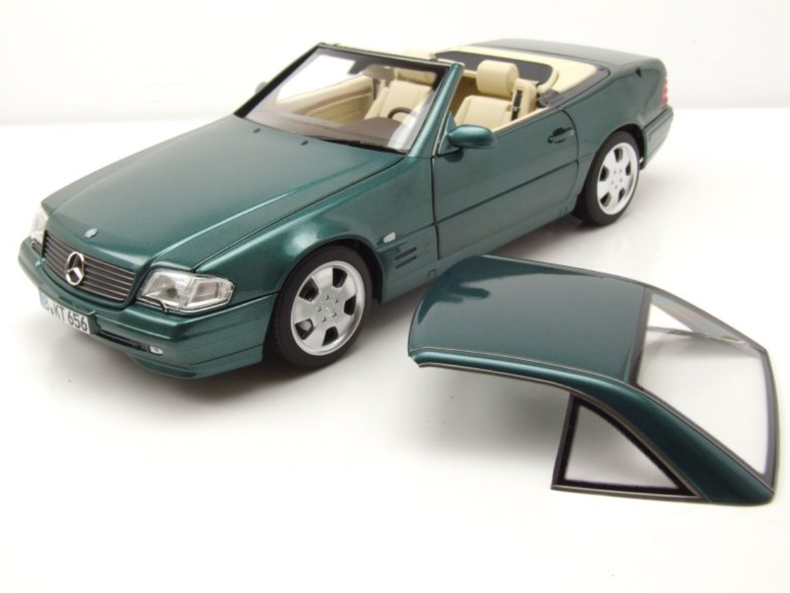 Модель автомобиля Norev 1:18 Mercedes-Benz 500 SL R129 1999 Green Metallic (183753) - фото 7 Модель автомобиля Norev 1:18 Mercedes-Benz 500 SL R129 1999 Green Metallic (183753) - фото 7