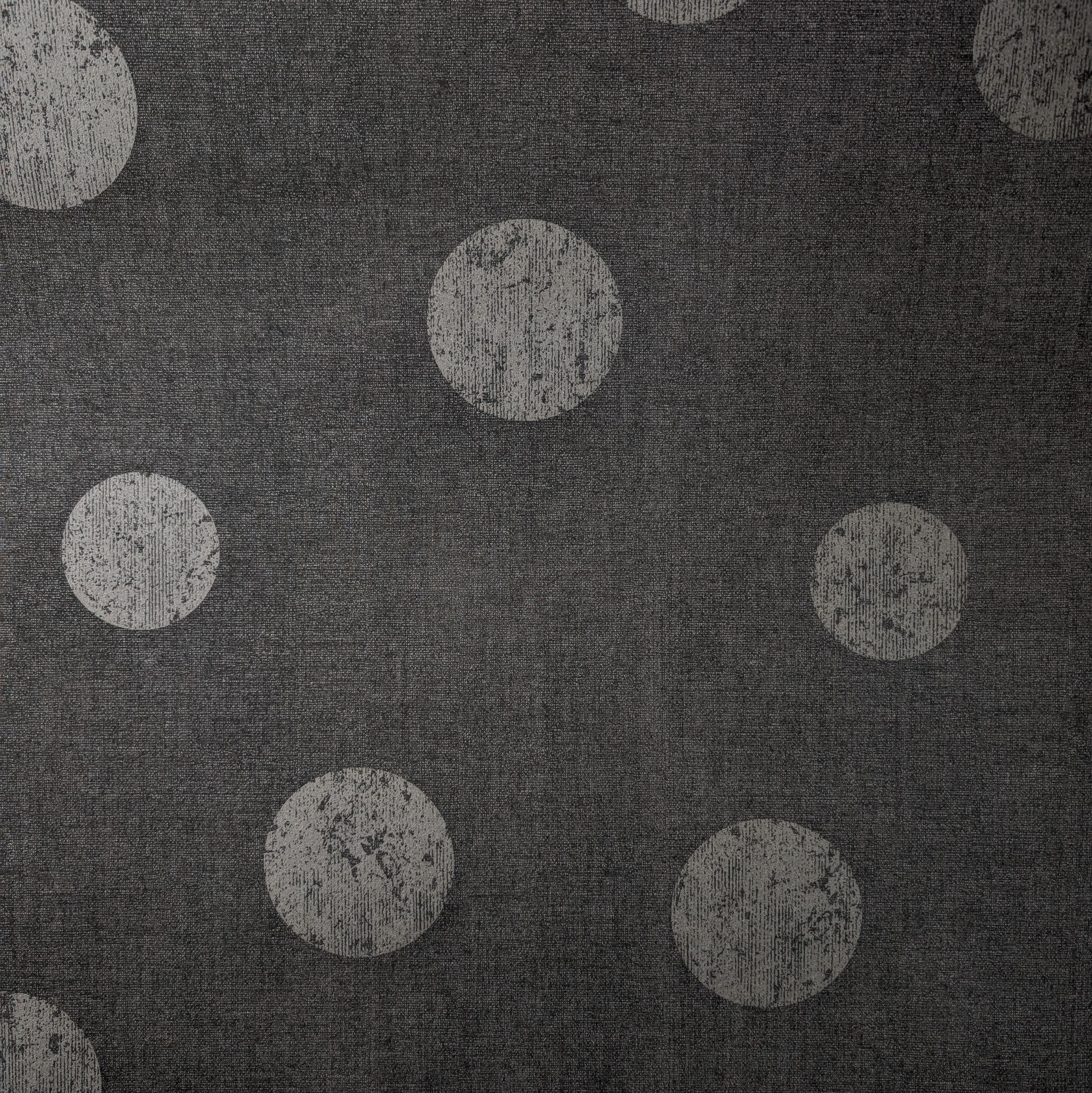Обои флизелиновые Eijffinger Lino 379045 Круги Черный