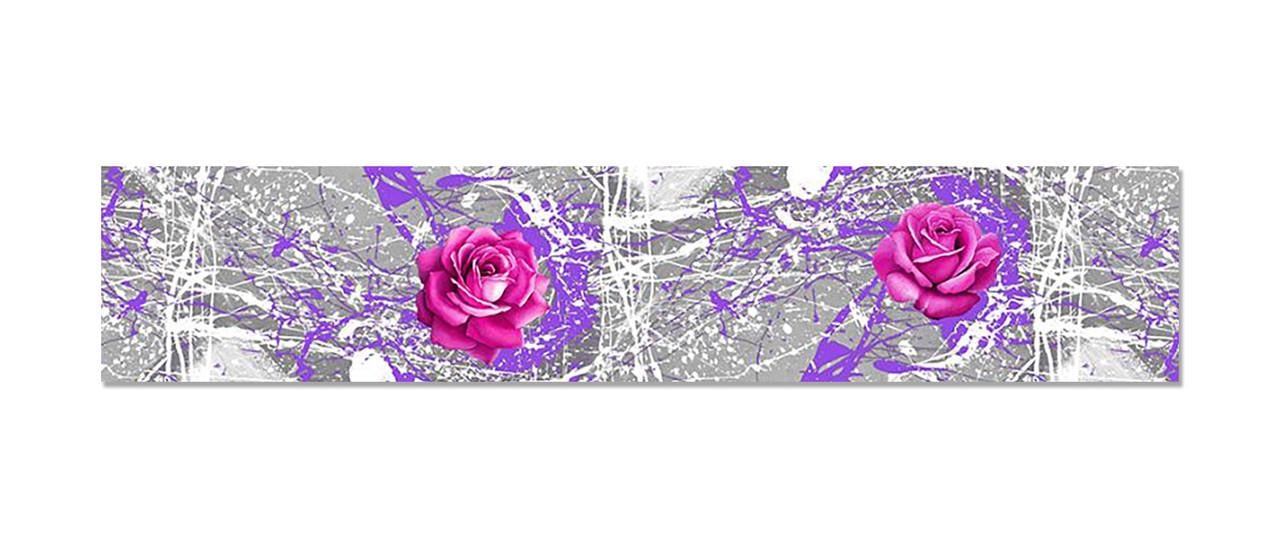 Наклейка виниловая на кухню Zatarga Брызги Краски/Розы 600х3000 мм (1294193334)