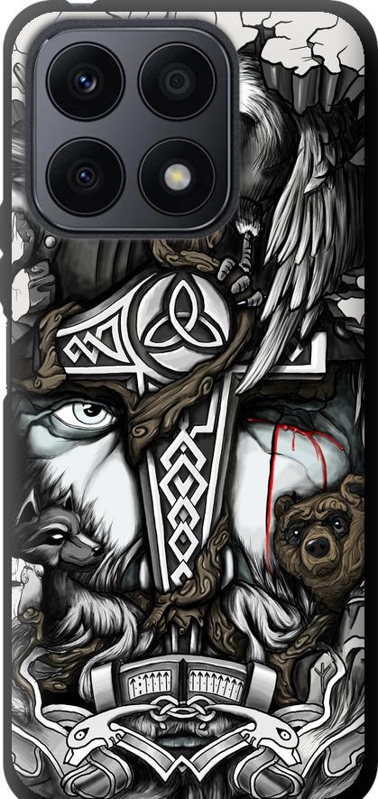 Чохол на Huawei Honor X8a Тату Вікінг (4098b-2963-42517)