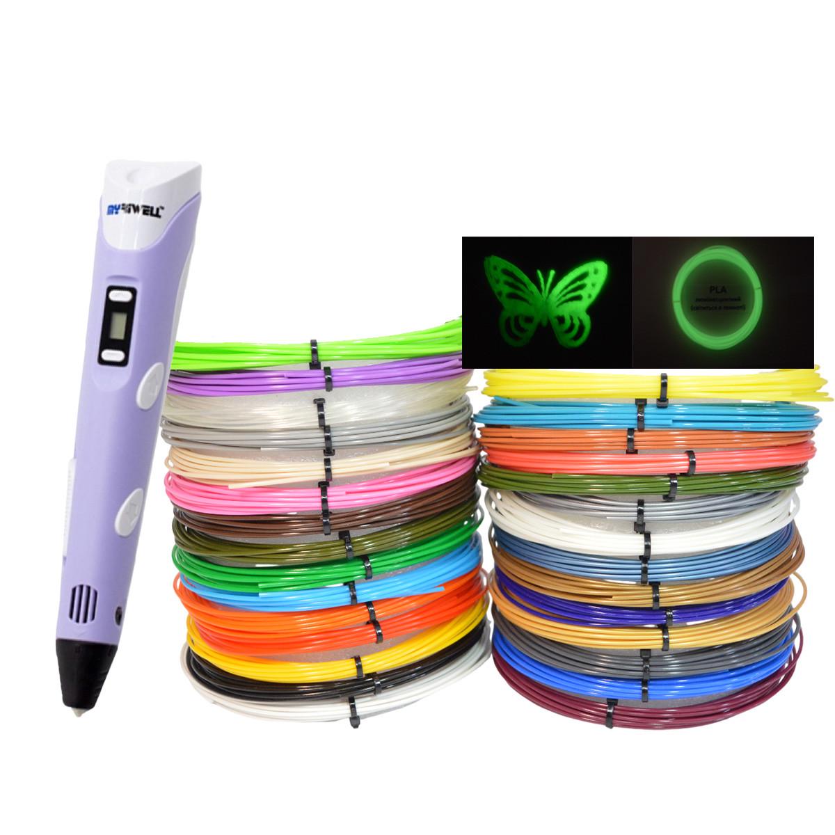 3D-ручка Myriwell 2 RP100B з LCD екраном з комплектом пластику 30 кольорів 150 м та трафаретами - фото 7 3D-ручка Myriwell 2 RP100B з LCD екраном з комплектом пластику 30 кольорів 150 м та трафаретами - фото 7