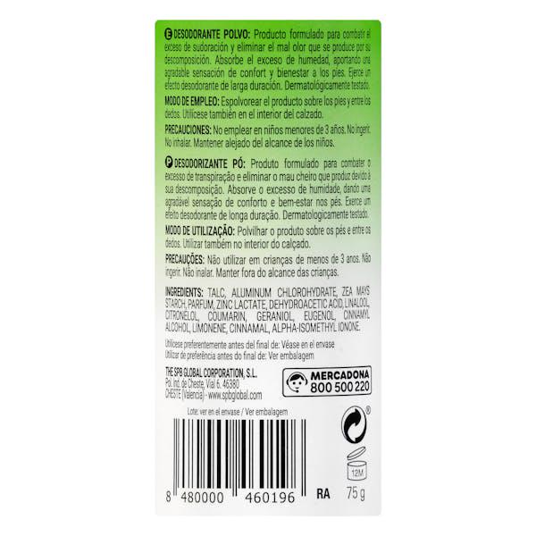 Дезодорант-пудра для ног Deliplus Antitranspirante 75 г (27208611) - фото 4 Дезодорант-пудра для ног Deliplus Antitranspirante 75 г (27208611) - фото 4