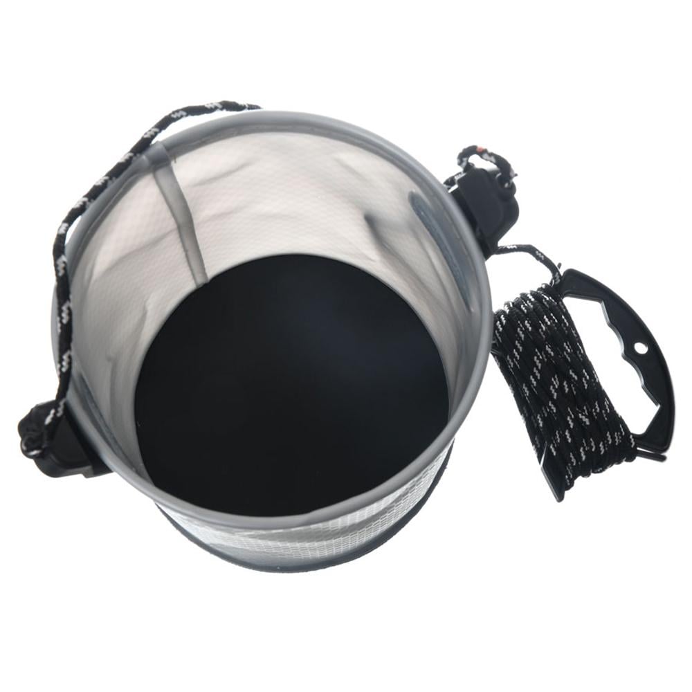 Ведро для воды со шнуром Flagman Gray Eva Bucket Round 5 л (FGEVA006) - фото 4