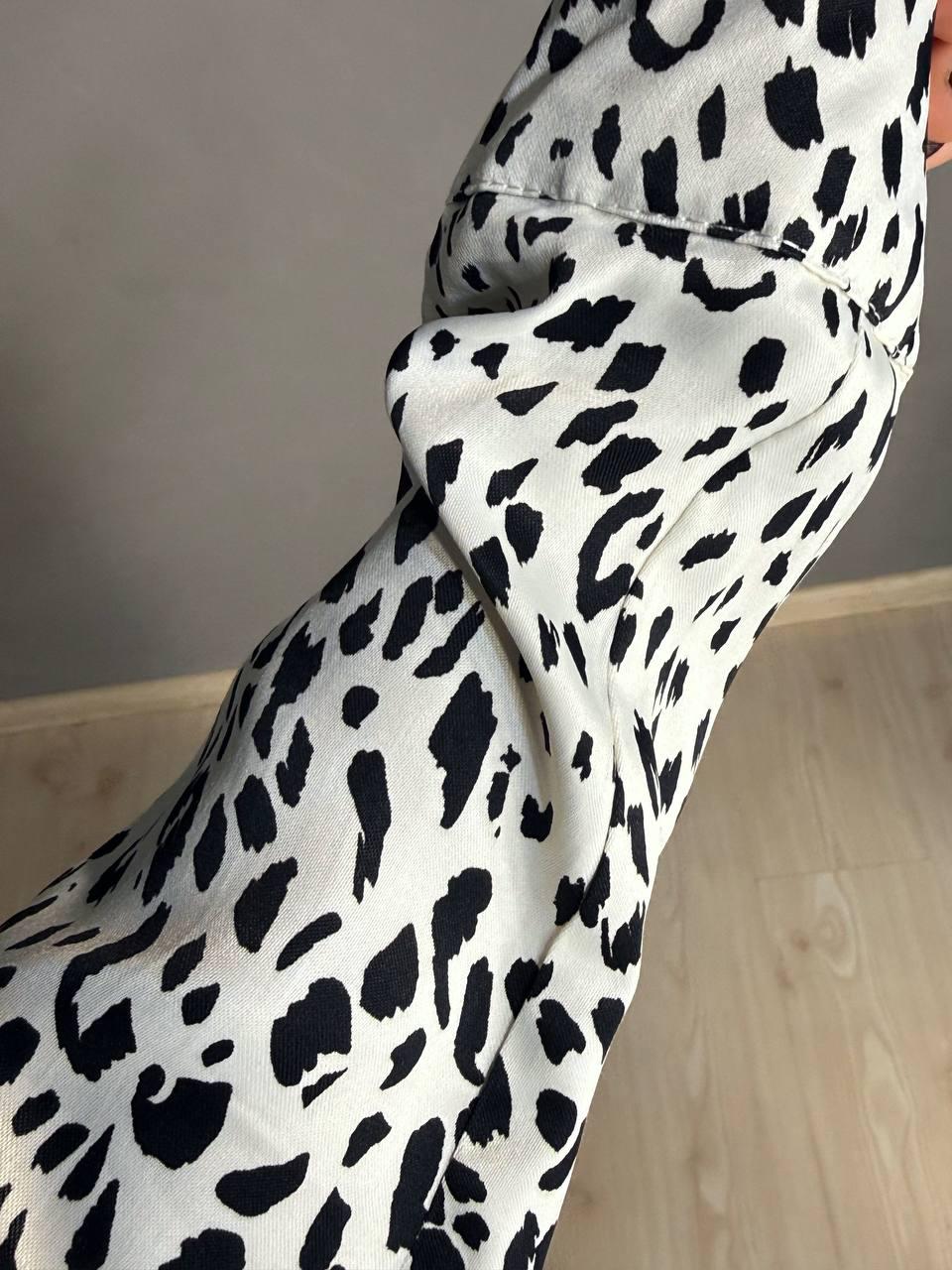 Сукня жіноча MIX RAY 4219 леопардовий принт коротка на гудзиках з пасок L Білий (1418) - фото 6 Сукня жіноча MIX RAY 4219 леопардовий принт коротка на гудзиках з пасок L Білий (1418) - фото 6