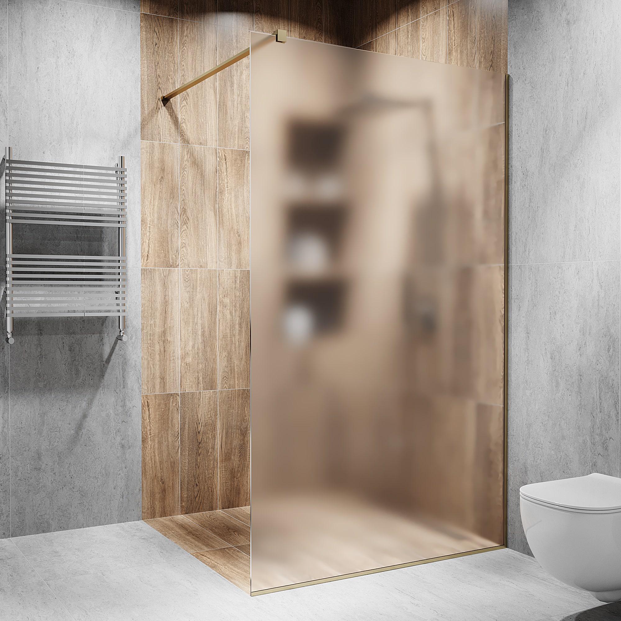 Перегородка скляна душова 2000х1000 мм скло діамант з фурнітурою бронзовою - фото 1 Перегородка скляна душова 2000х1000 мм скло діамант з фурнітурою бронзовою - фото 1