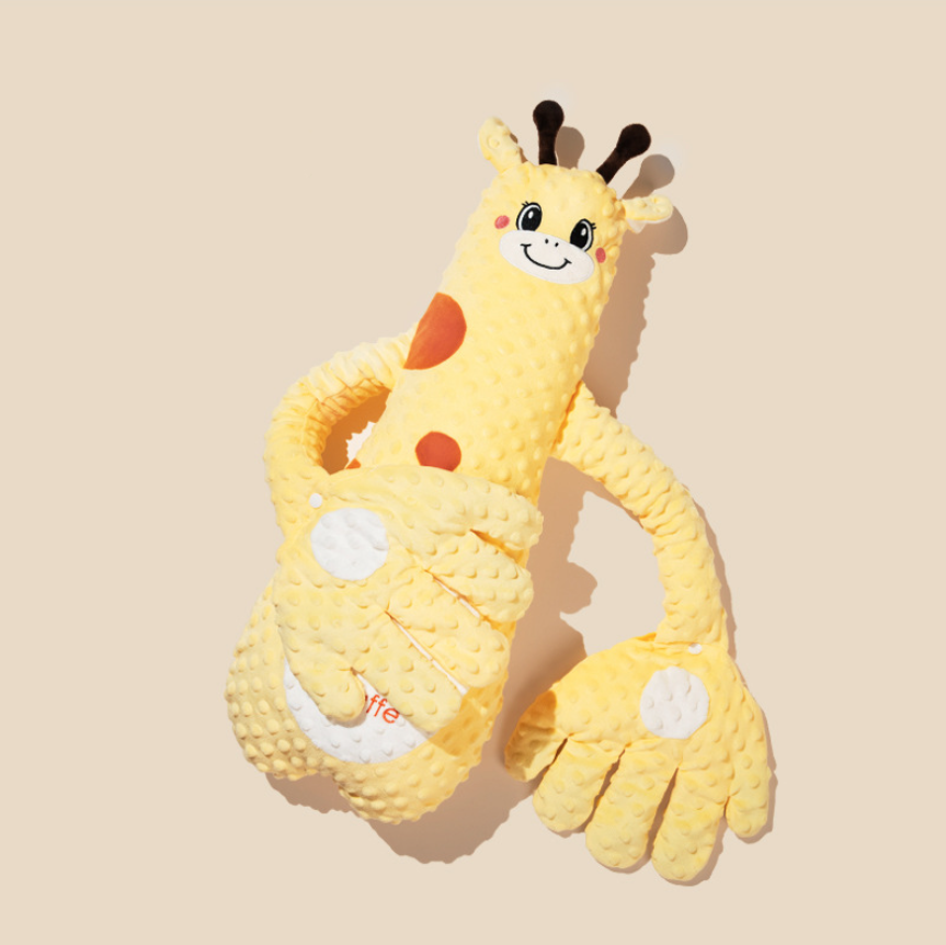Подушка-грелка детская Жираф-обнимашка 0+ с легкими похлопываниями для успокаивающего сна малыша (28492175)
