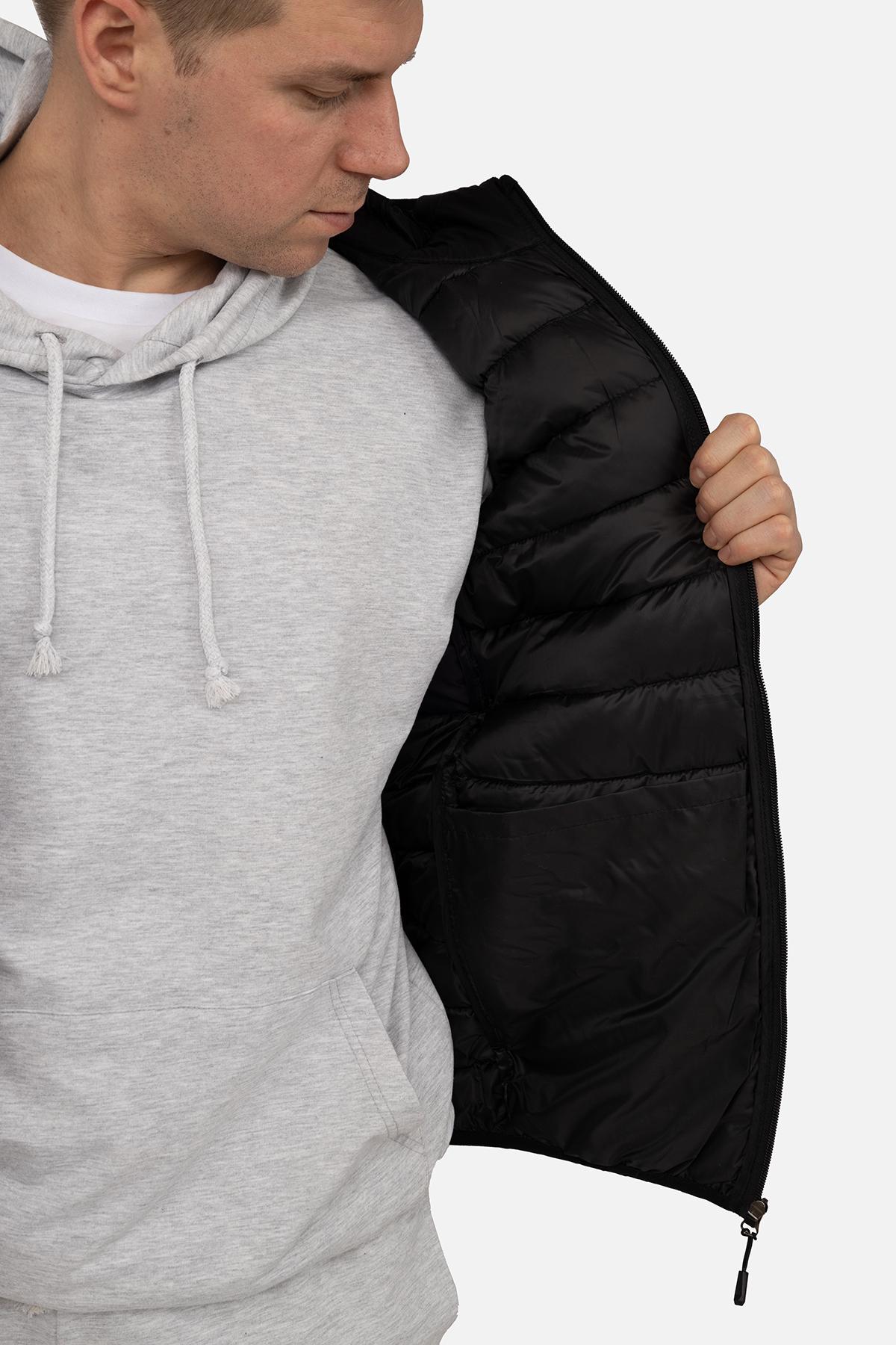 Жилет утеплений чоловічий р. 54 Чорний (SKT001037165) - фото 2 Жилет утеплений чоловічий р. 54 Чорний (SKT001037165) - фото 2