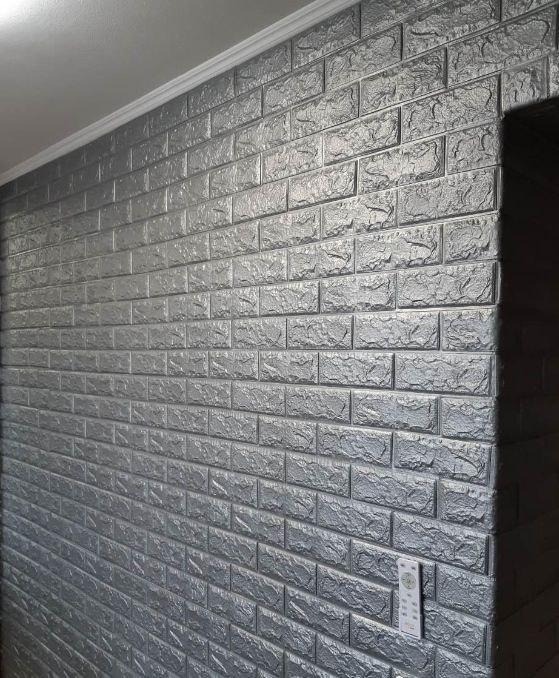 3D-панель самоклеюча під цеглу рулон 5000x700x4 мм Срібло (BN4-006-5) - фото 4 3D-панель самоклеюча під цеглу рулон 5000x700x4 мм Срібло (BN4-006-5) - фото 4