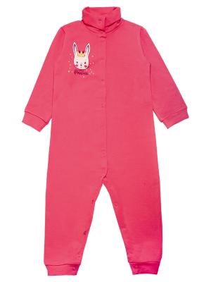 Комбинезон детский хлопковый для девочки Gabbi КВ-19-33 Принцесса 80 см Коралловый (11818) Комбинезон детский хлопковый для девочки Gabbi КВ-19-33 Принцесса 80 см Коралловый (11818)