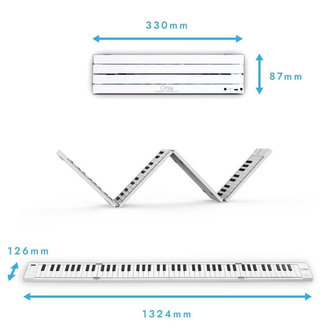 Синтезатор CarryOn Folding Piano розкладний 88 клавіш White (127198) - фото 6