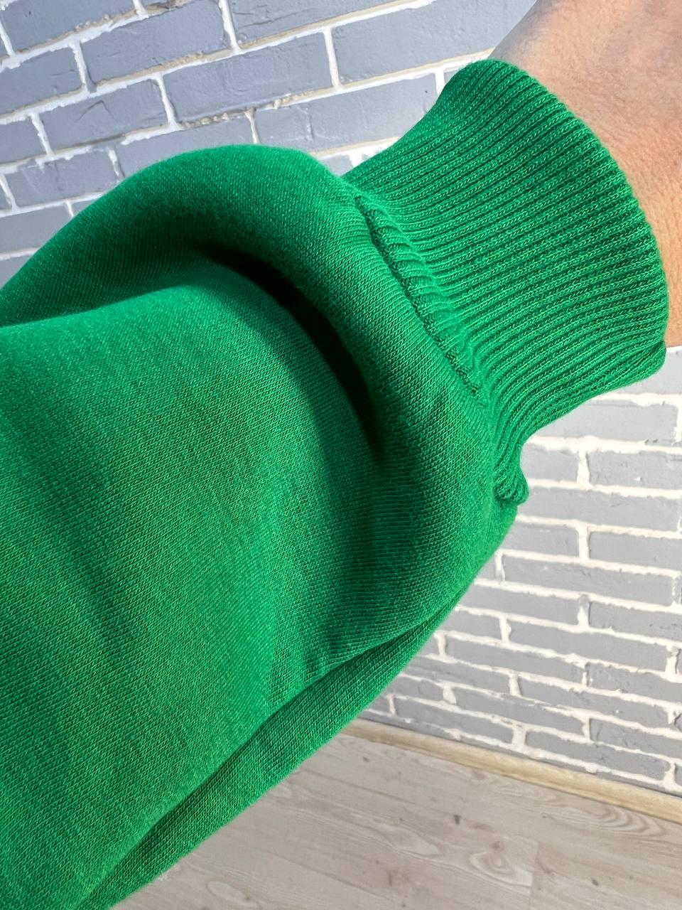 Толстовка жіноча PEPPER MINT 24-02 на блискавці з капюшоном утеплена M-L Зелений (977) - фото 7