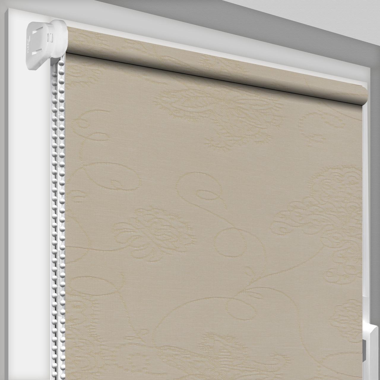 Рулонная штора DECO SHARM Кинга 404 открытого типа 800х1700 мм Темно-бежевый (kinga404-21)