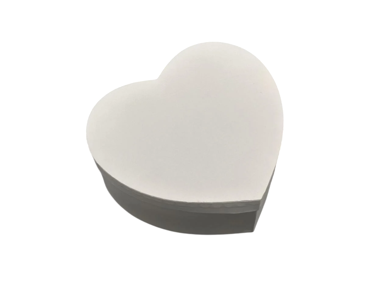 Коробка подарочная в форме сердца с бантиком картонная 3 шт. 21х21х9/19х19х8/17х17х6 см Белый (KR-037-7)