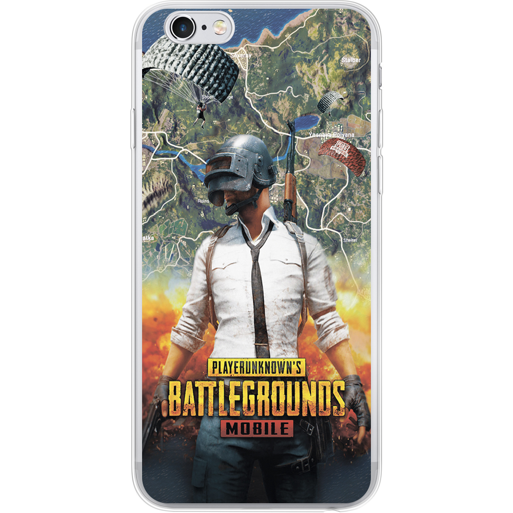 Чехол Boxface iPhone 6 PUBG Mobile Прозорий силікон (24523-up2309-24523)