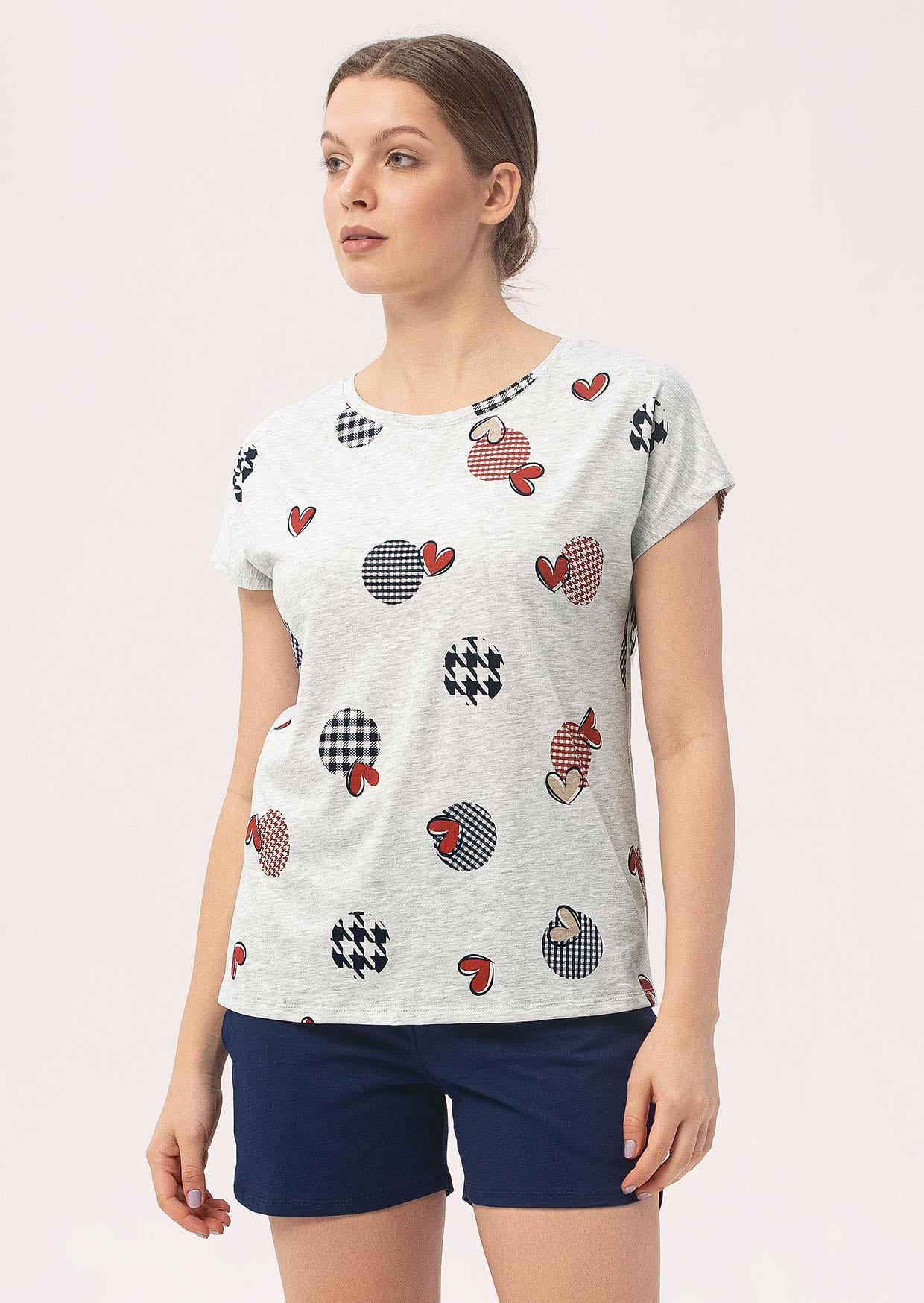 Піжама жіноча Roksana 12948 №1409 S Сірий (4821409129482)