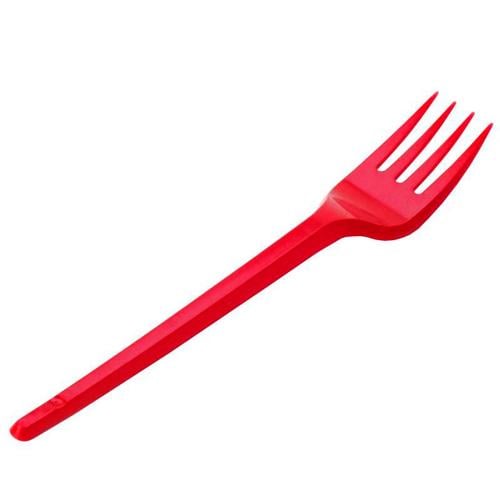 Вилка одноразовая 100 шт. Красный (536420) Вилка одноразовая 100 шт. Красный (536420)
