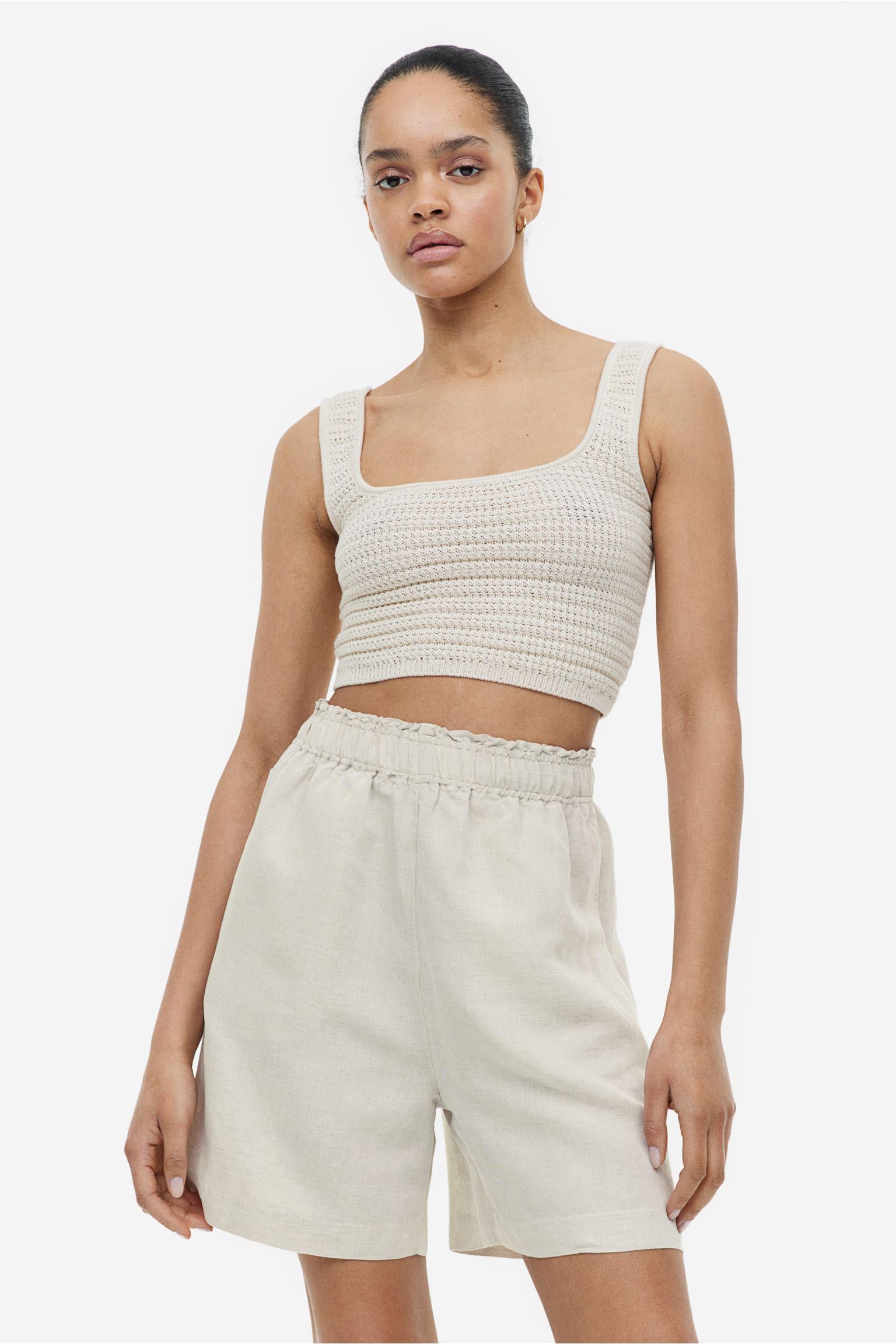 Шорти H&M XXL Світло-бежевий (EEXXA510993840)