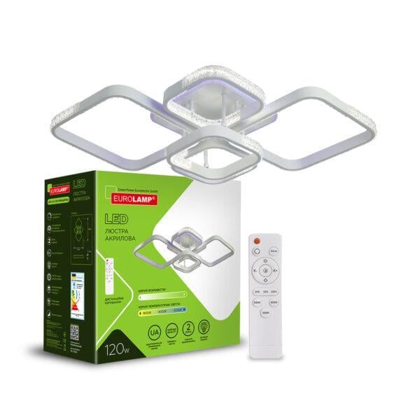Люстра LED Eurolamp квадратная 120W 3000-6500K (36317991)