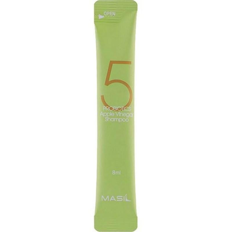 Шампунь для волоссся в стіках MASIL 5 Probiotics Apple Vinegar Shampoo Stick Pouch 1in20 8 мл (8809744060491)