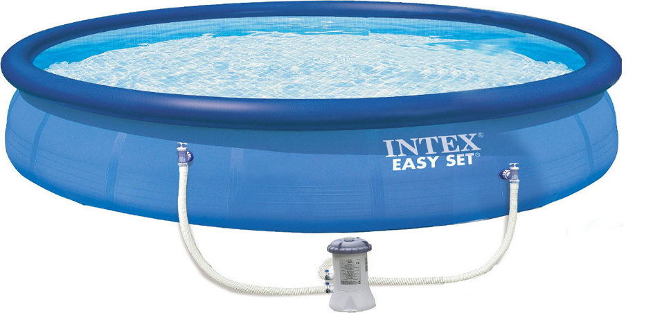 Бассейн детский надувной Intex 28118 Easy Set круглый с фильтр-насосом 305x61 см Синий (34-7-28118)