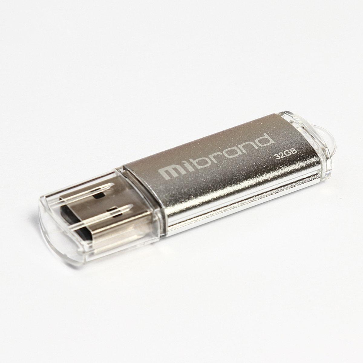 Флеш-накопитель для ноутбука Flash Mibrand USB 2.0 Cougar 32Gb Silver (MI2.0/CU32P1S)
