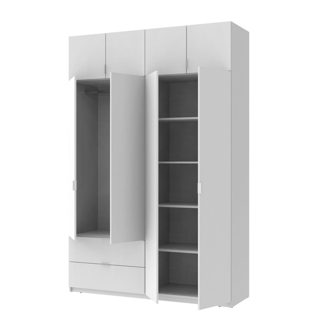 Шкаф Doros Лукас 160х50х240 см Белый (80737067)