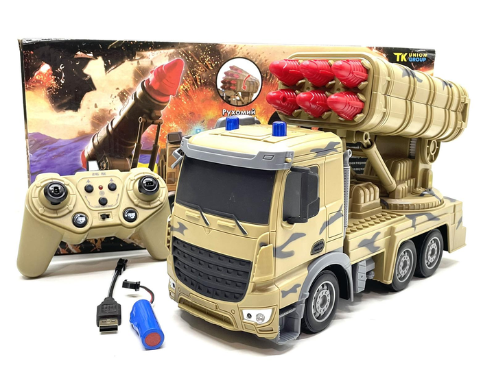 Машина на радиоуправлении TK Group Военная техника TK-291-12 звук/стрельба/аккумулятор 3,7V пульт 2,4GHz (133461) - фото 7 Машина на радиоуправлении TK Group Военная техника TK-291-12 звук/стрельба/аккумулятор 3,7V пульт 2,4GHz (133461) - фото 7
