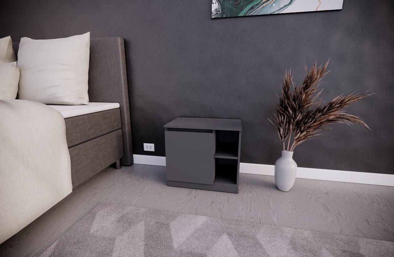 Тумба MEBEX 60х40х54,5 см Сірий темний (VS2D600DG) - фото 2 Тумба MEBEX 60х40х54,5 см Сірий темний (VS2D600DG) - фото 2