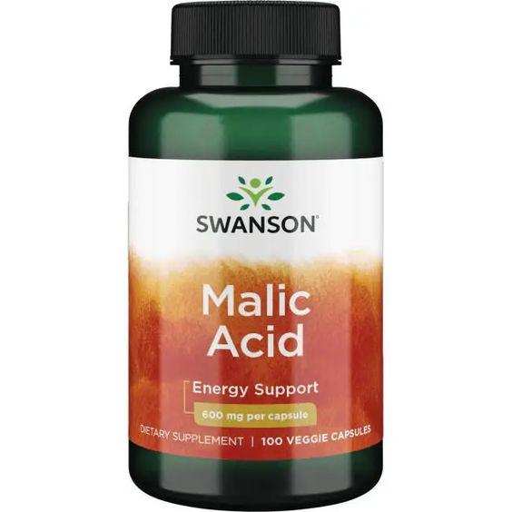 Яблочная кислота Swanson Malic Acid 600 mg 100 Veg Caps