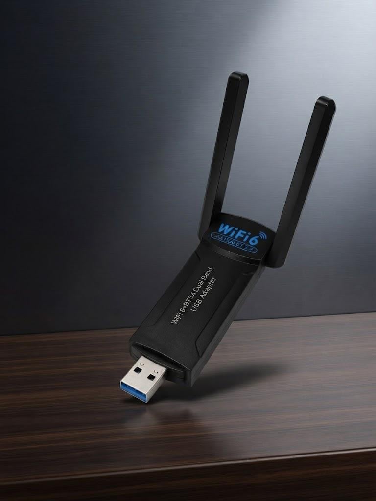 Адаптер Bluetooth 5.4 Wi-Fi6 AX1300 адаптер SmartG Universal USB 2 антенны (3039927316)