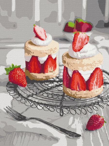 Картина по номерам Клубничное наслаждение