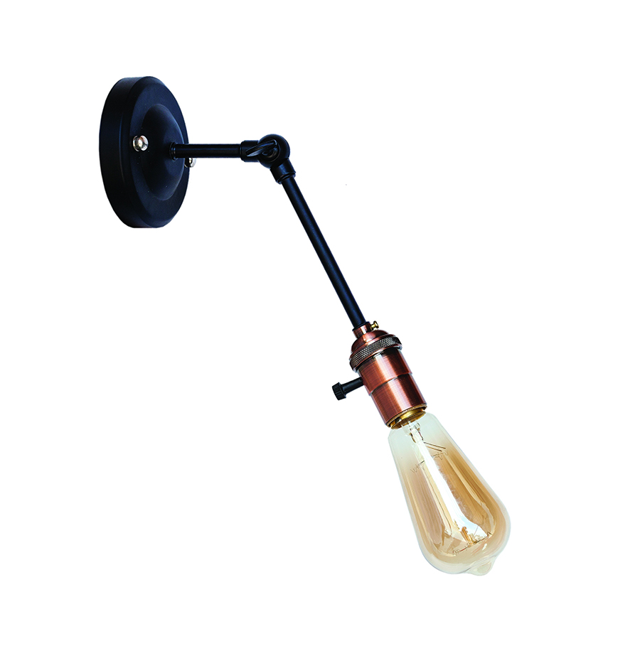 Бра Levistella Lofty индустриальное с патроном AMP19 Черный/Медный (1963530472)