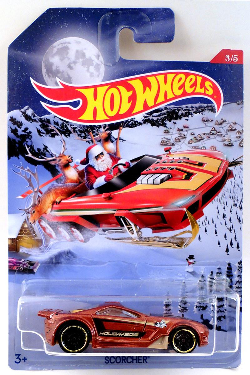 Игрушечная машинка Hot Wheels Scorcher 2016 Holiday Hot Rods 3/5 Walmart Exclusive (DJJ66)